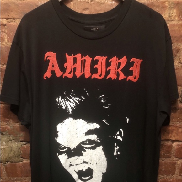 red amiri t shirt